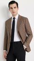 Men’s Vintage Brown Houndstooth Blazer – 1950s Coffee Check Sport Coat
