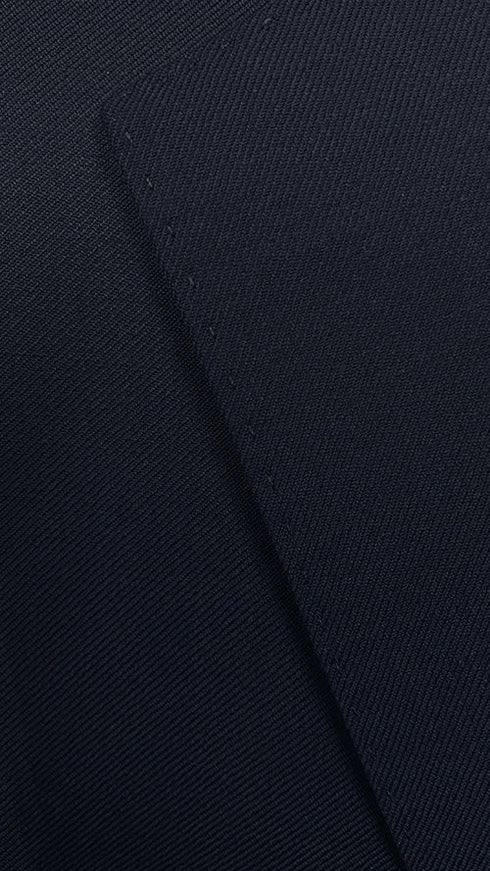 Bevagna Collection - Navy 100% Virgin Wool Regular Fit Pick Stitched 2 Piece Suit