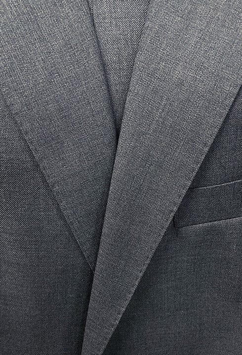 Bevagna Collection - Gray 100% Virgin Wool Regular Fit Pick Stitched 2 Piece Suit