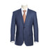 Men's Classic Fit Blue Wool Blend 2 Piece Suit