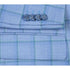 Men's Blue Classic Fit 100% Wool Plaid Blazer