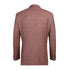 Men's Brown Classic Fit Wool Plaid Blazer