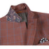 Men's Brown Classic Fit Wool Plaid Blazer