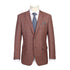 Men's Brown Classic Fit Wool Plaid Blazer