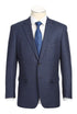 Wool Blend Blue Regular Fit Mini Check Pattern Sports Coat