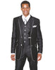 Mens 2 Button Vested Trim Tuxedo in Black