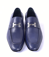 Corrente 5760 Burnished Calfskin Loafer - Navy - Image 3