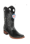 Wild West Botas de Armadillo Horma Rodeo Black