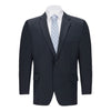 Men's Navy Portly Fit Suit Separate Jacket – Classic Wool Blend Formal Blazer