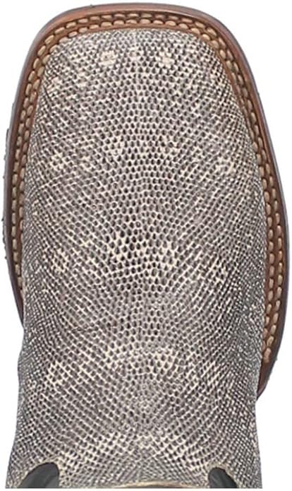 Dan Post Men's Elgin Genuine Lizard Square Toe Boots - Natural