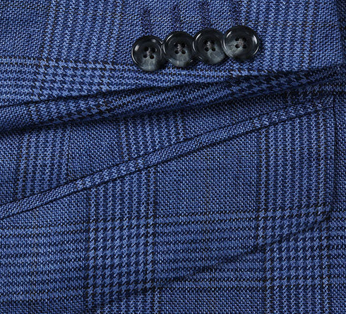 Slim Fit Blazer Summer Blue Linen Sport Coat