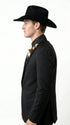 Men’s Black Tuxedo Western Blazer – Cowboy Style Formal Sport Coat Jacket for Dinner Jacket