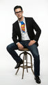 Mens Black Blazer – Clark Kent Inspired Smart Casual Office Blazer for Men Classic Everyday Formal Jacket