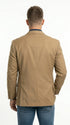 Mens Khaki Camel Bronze Taupe Blazer, Classic Business Casual Wedding Sport Coat Jacket in Tan Color