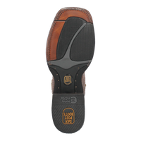 Dan Post Men's KA Python Print Leather Square Toe Boots - Brown