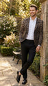 Men’s Leopard Print Blazer – Slim Fit Statement Jacket for Evening, Party, and Fashion Wear