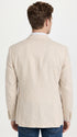 Men’s Light Tan Sport Coat – Classic Two-Button Casual Blazer for Business, Weddings & Smart Casual Wear Modern Fit Linen Fabric
