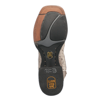 Dan Post Men's Brutus Python Snakeskin Square Toe Boots - Natural