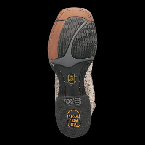 Dan Post Men's Brutus Python Snakeskin Square Toe Boots - Natural