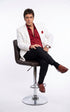 Tony Montana’s White Blazer Red Shirt Black Pants – Men’s White Blazer Outfit with Red Shirt and Black Trousers for Party, Wedding and Vintage Style Wear
