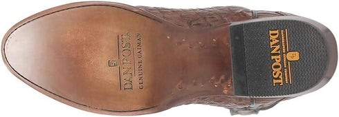Dan Post Men's Socrates Genuine Caiman Belly Round Toe Boots - Bay Apache