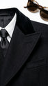 Men’s Black Double Breasted Overcoat, James Bond Inspired Long Formal Coat for Weddings, Business Events, Parties, and Winter Occasions