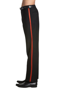 Mens Dress Tuxedos Pants in Color Flat Front No Pleat