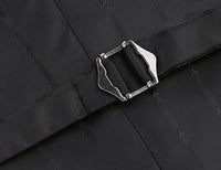 Vanderbilt Collection - Classic Dress Vest 5 Buttons Regular Fit In Black