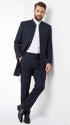 Men’s Black Mandarin Collar Suit – Matrix Neo Inspired Long Jacket & Pants Formal Suit