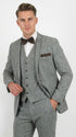 Men’s Edwardian Grey 3-Piece Suit – Dickens Downton Abbey Victorian Vintage Tweed Suit