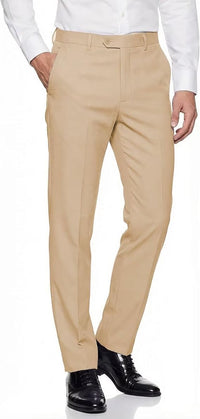 Mens Expandable Waist Business Casual Dress Pants