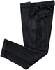 Mens Vintage Tweed Dress Pants Slacks Trousers Regular Fit Suit Pants in Black