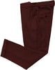 Mens Vintage Tweed Dress Pants Slacks Trousers Regular Fit Suit Pants in Burgundy