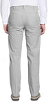 Mens Seersucker Pants - Summer Casual Pinstripe Modern Fit in Color Gray