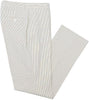 Mens Seersucker Pants - Summer Casual Pinstripe Modern Fit in Color Beige