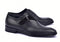 Corrente 6471 Leather Slip-On Monkstrap Shoe - Black - Black - Size 13