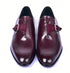 Corrente 6471 Leather Slip-On Monkstrap Shoe - Burgundy - Image 3