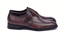 Corrente 6471 Leather Slip-On Monkstrap Shoe - Brown - Image 2