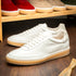 Zelli Gotti Minimalist Sneaker in Supple White Nappa Leather