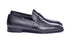 Corrente 6628 Leather Slip-On Side Buckle Loafer - Black - Image 2