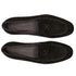 Zelli Hand-Stitched Sueded Goatskin Loafer with Crocodile Vamp in Black