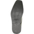 Bravo Mens Modern Pointy Square Toe Oxford Patent Tuxedo Shoe in Black