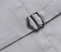 Vanderbilt Collection - Classic Dress Vest 5 Buttons Regular Fit In Gray