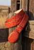 Men’s Orange Rust Copper Genuine Leather Belt with Textured Finish – Classic Dress Belt for Formal and Casual Wear