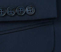 Vanderbilt Collection - Classic 2 Piece Suit 2 Buttons Regular Fit In Navy