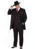 Mens Black and Red Pinstripe Zoot Suit – 1920s Gangster Vintage 3-Piece Suit for Formal, Prom, and Themed Events