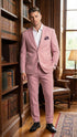 Vitali Brand Modern Fit Men’s Light Pink Formal Suit - Blush Color
