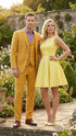 Men’s Mustard Yellow Three Piece Suit | 2 Button Notch Lapel Modern Fit in Gold Color - Church Suit