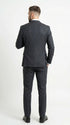 Men’s Black Pinstripe Double Breasted Suit – Classic Formal Business Suit Office and Evening Wear Modern Fit Conservative pattern