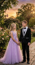 Boys Black Tuxedo Suit with White Shawl Lapel and Bow Tie | Formal Wedding & Prom Outfit Set